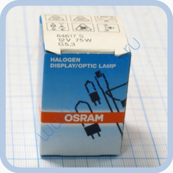 Лампа галогенная (галогеновая) Osram 64617 12V 75W G5,3-4,8  Вид 1