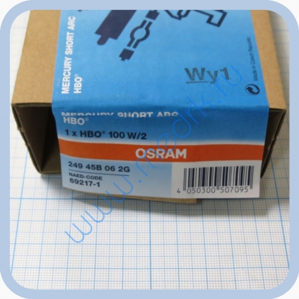 Лампа ртутная Osram HBO 100 W/2 20,5V 100W SFa  Вид 3