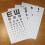 Таблицы для определения остроты зрения, комплект 5 штук  Вид 1