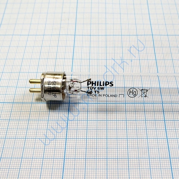Лампа бактерицидная Philips TUV 6W G5  Вид 4