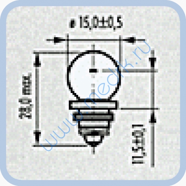 Лампа Narva 67123 6V 6W Z12 