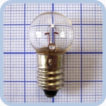 Лампа накаливания OP 6V 6W E10 миниатюрная