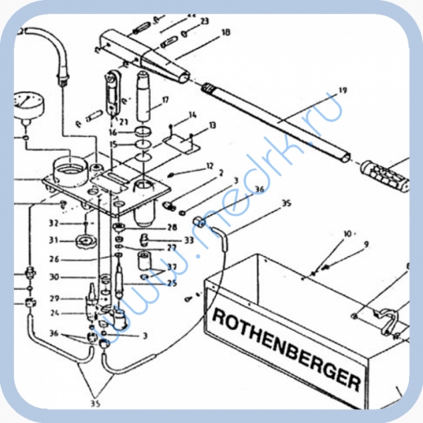 Насос опрессовочный Rothenberger RP-50  Вид 1