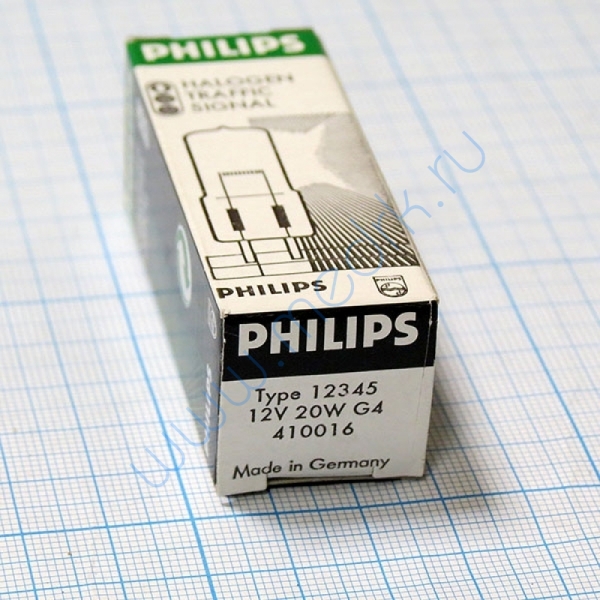Лампа галогенная (галогеновая) Philips 12345SL 12V 20W G4  Вид 3