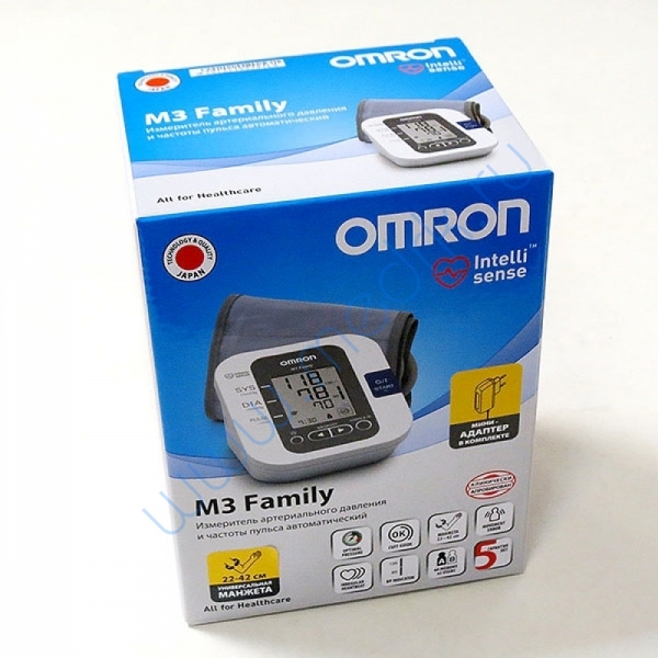 Тонометр Omron M3 Family с адаптером и универсальной манжетой  Вид 1