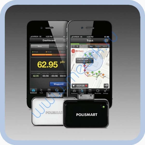 Сигнализатор-индикатор гамма-излучения POLISMART II PM1904 для iPhone 4  Вид 2
