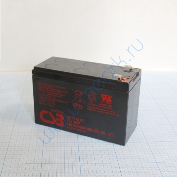 Батарея аккумуляторная AN-12-7,2 (12В; 7,2 Ач; CSB GP1272)  Вид 1