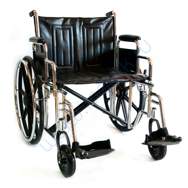 Кресло-коляска инвалидная механическая 711ae-51 (56,61)  (кож.зам) 