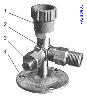 Схематическое изображение запорного клапана К-2102-16 (ВКм-У)